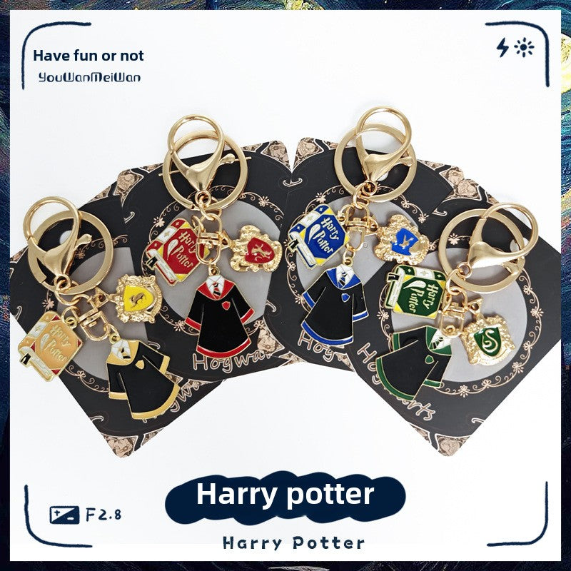 Harry Potter badge brooch keychain Hogsworth Lion House Snake House Eagle House pin