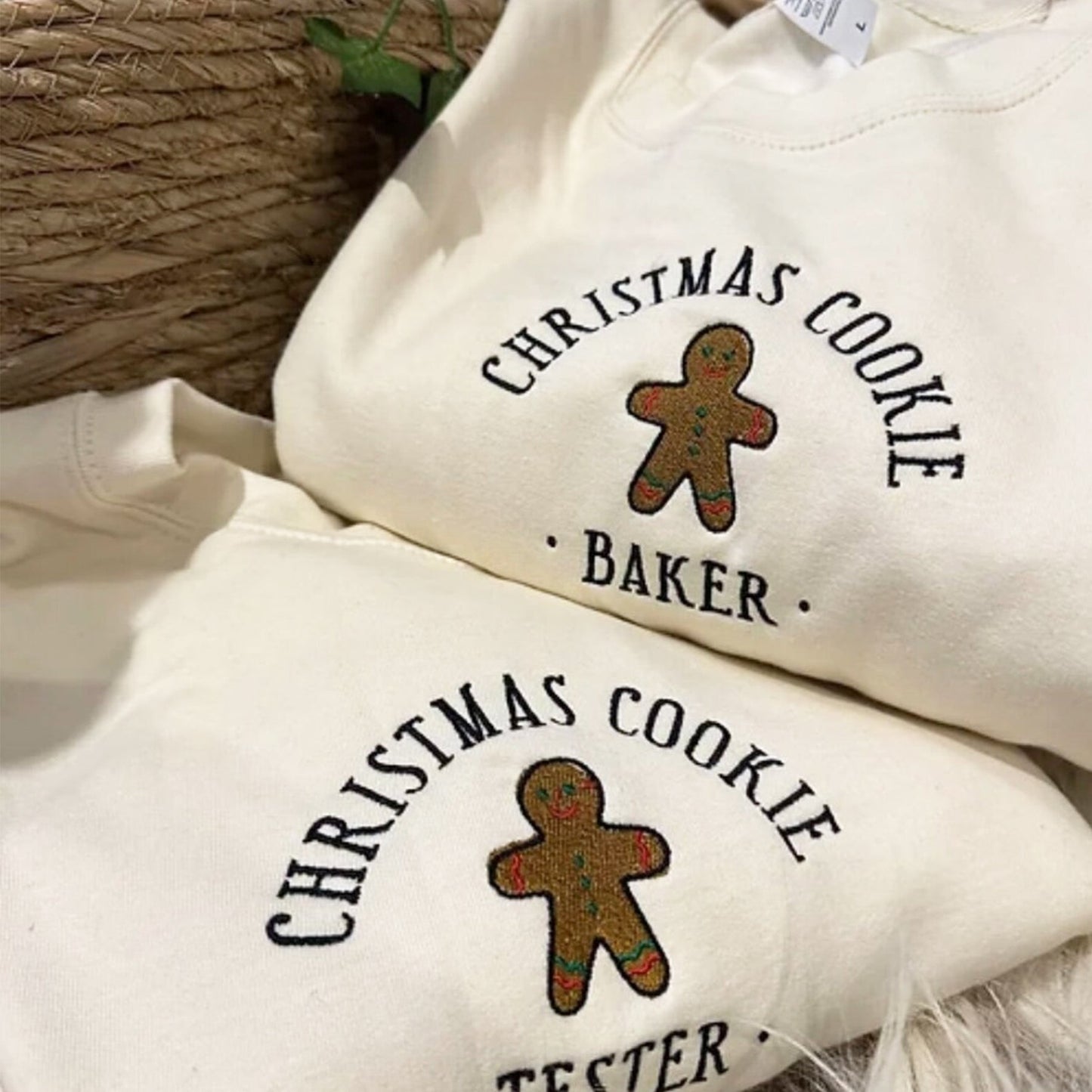 Christmas Cookie Baker Tester Embroidered Sweatshirt