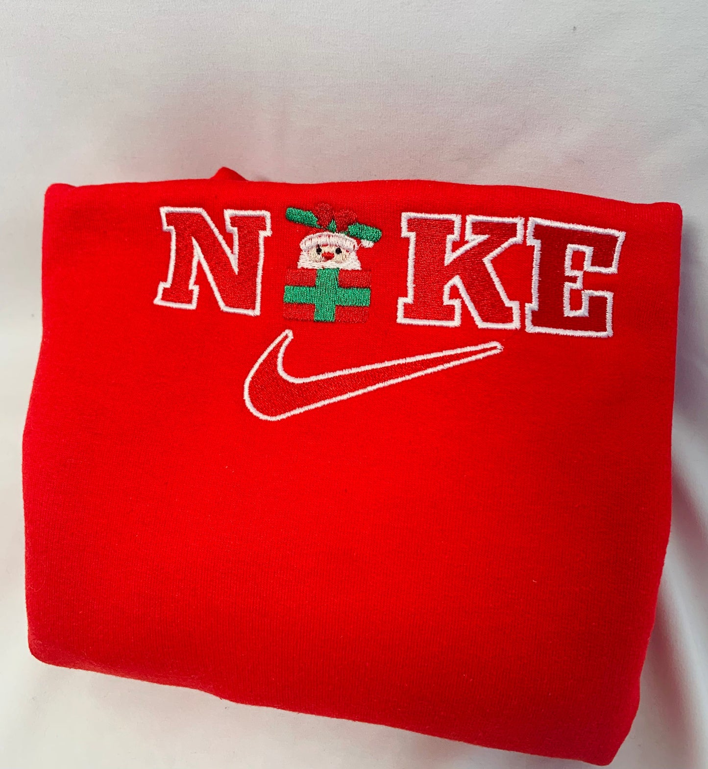 Santa Embroidered Sweatshirt