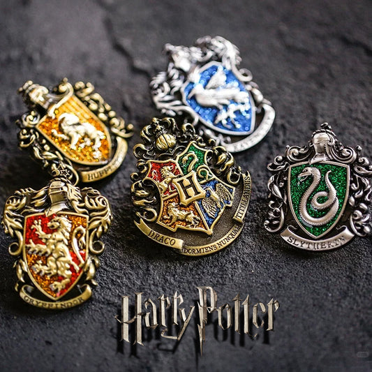 Harry Potter badge brooch keychain Hogsworth Lion House Snake House Eagle House pin