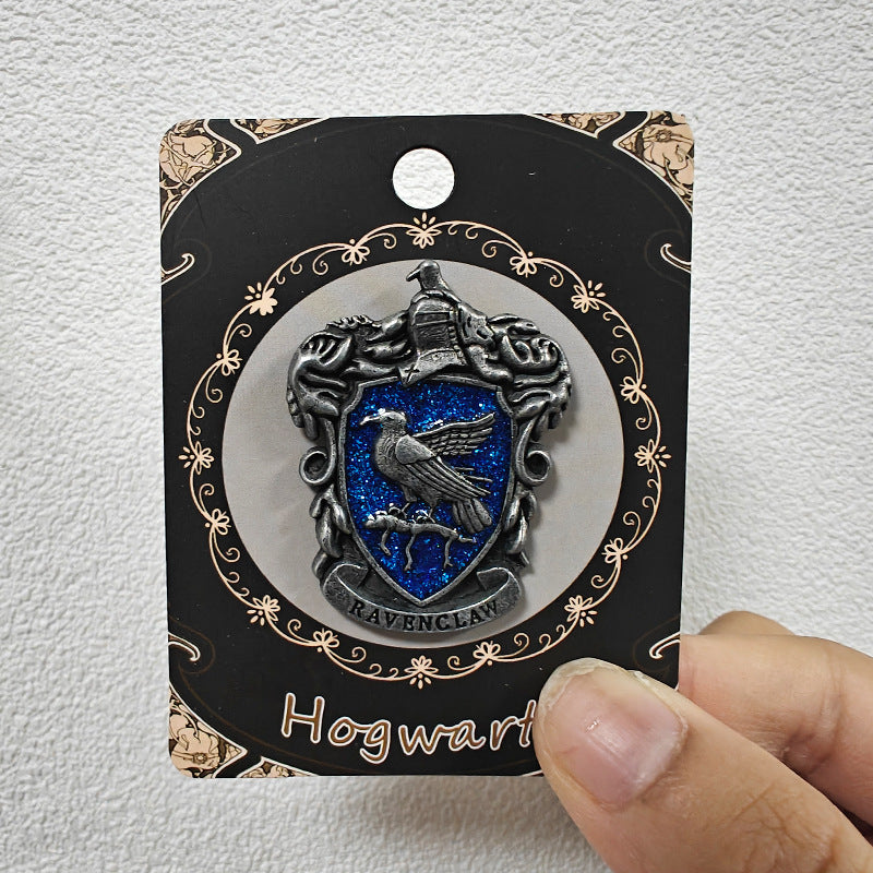 Harry Potter badge brooch keychain Hogsworth Lion House Snake House Eagle House pin