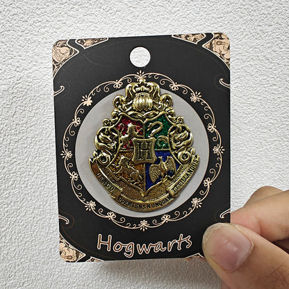 Harry Potter badge brooch keychain Hogsworth Lion House Snake House Eagle House pin