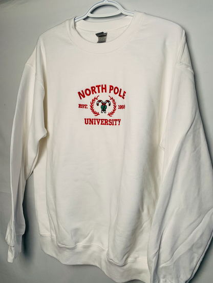 North Pole Uni Embroidered Sweatshirt