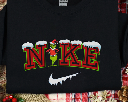 Grinch Embroidered Sweatshirt