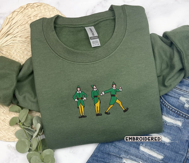 Christmas Elf Embroidered Shirt