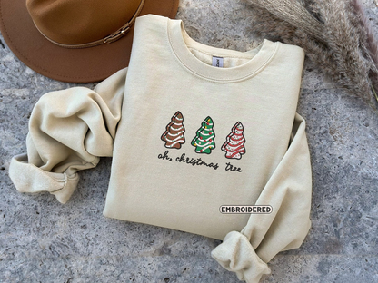 Debbie Cake Embroidered Christmas Shirt