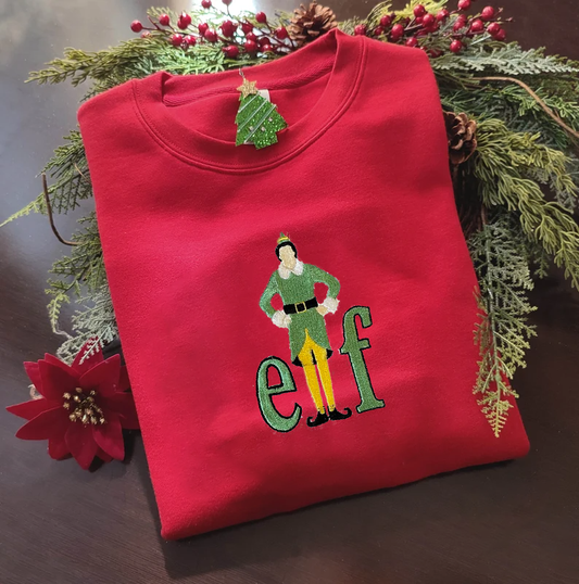 Elf Embroidered Sweatshirt