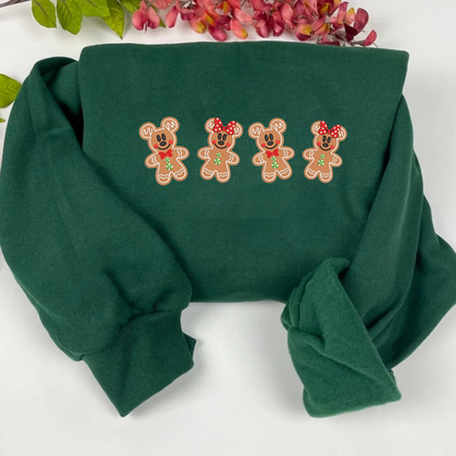 Minnie Gingerbread Embroidered Sweatshirt