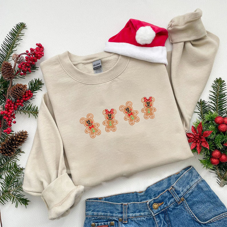 Minnie Gingerbread Embroidered Sweatshirt