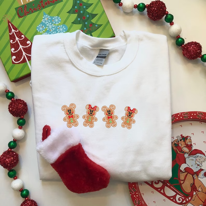 Minnie Gingerbread Embroidered Sweatshirt