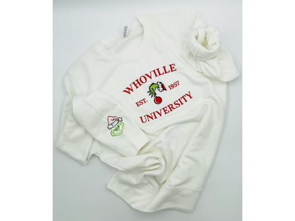 Whoville University Embroidered Sweatshirt