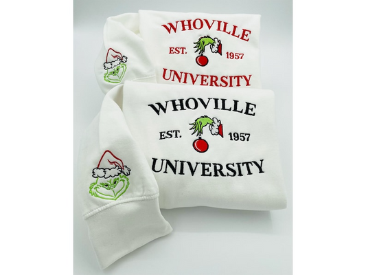 Whoville University Embroidered Sweatshirt