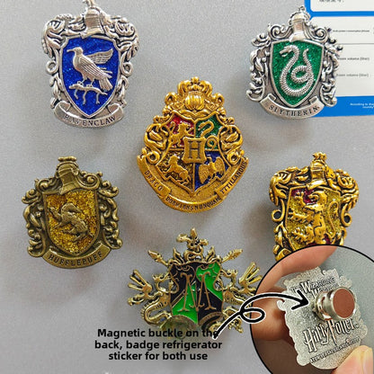 Harry Potter badge brooch keychain Hogsworth Lion House Snake House Eagle House pin