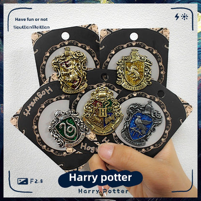 Harry Potter badge brooch keychain Hogsworth Lion House Snake House Eagle House pin